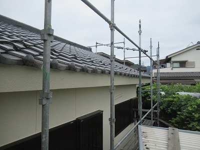 山梨市　雨樋撤去写真